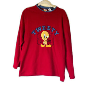Vintage Women's Looney Tunes Tweety Red Sweatshirt 14W 16W
